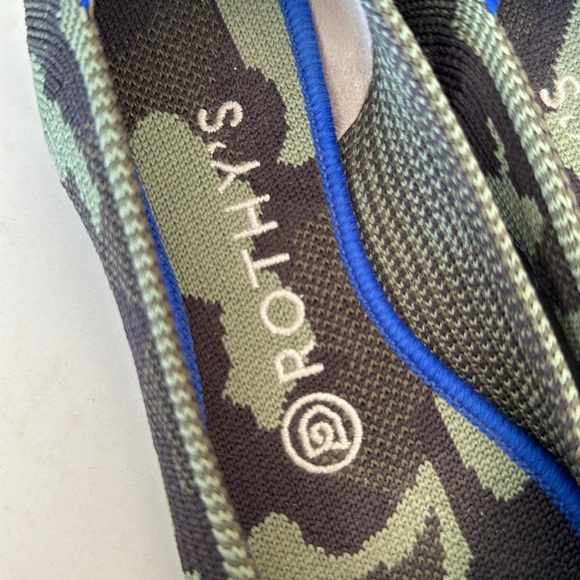 Rothy’s the point camo green EUC size 6.5 - Picture 2 of 7